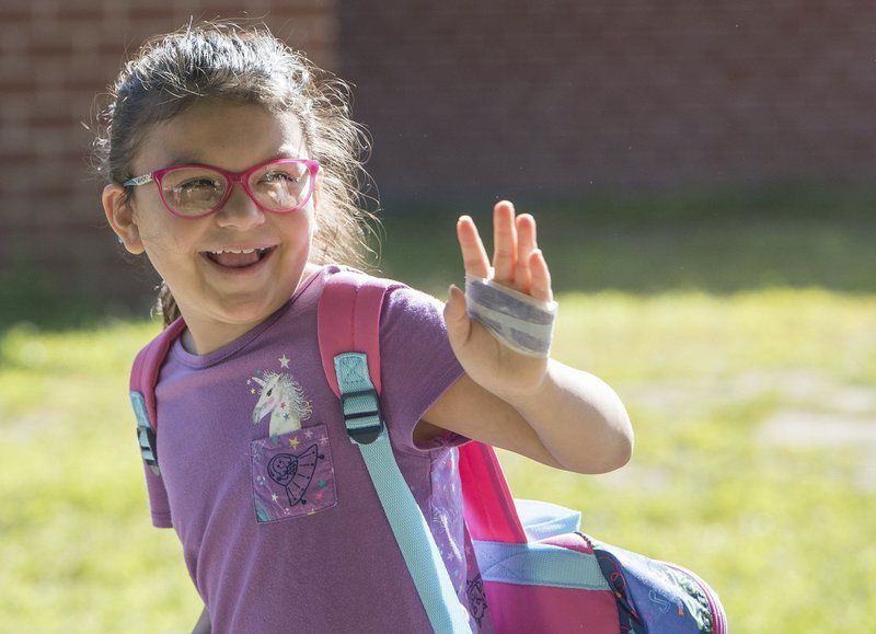 Jitters, excitement on opening day of school